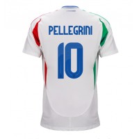 Camiseta Italia Lorenzo Pellegrini #10 Segunda Equipación Replica Eurocopa 2024 mangas cortas